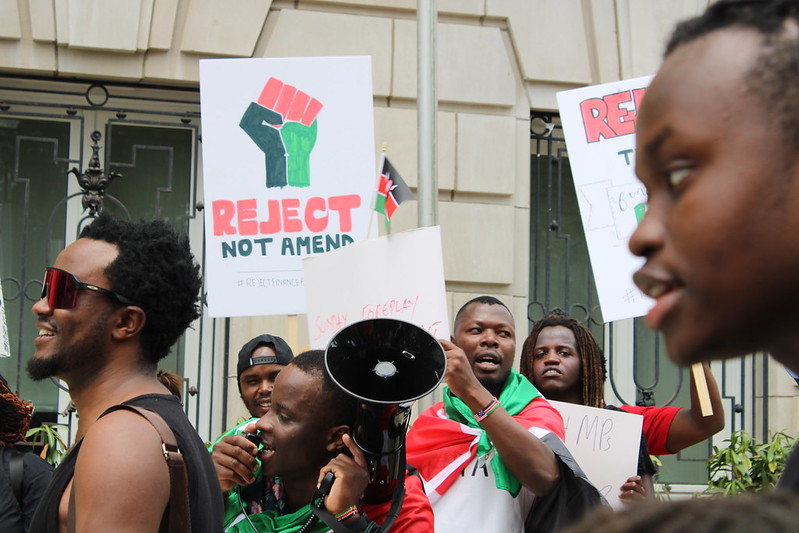 Akofa Bruce - protest for Kenya.